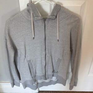 Athleta Gray Zip-Up Hoodie